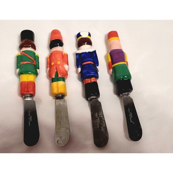 Nutcracker Christmas Spreaders Set Of 4 - Picture 2 of 4